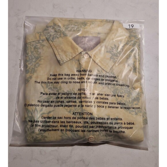 Jimmy Buffett Margaritaville Silk Linen Blend Hawaiian Camp Shirt Beach Aloha L - Picture 9 of 9